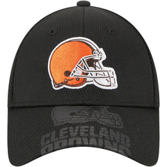 Cleveland Browns New Era Top Visor 9FORTY Adjustable Hat Black