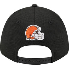 Cleveland Browns New Era Top Visor 9FORTY Adjustable Hat Black
