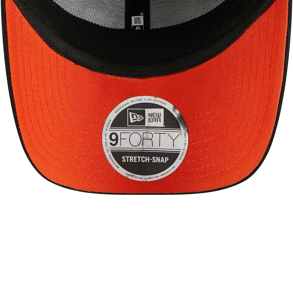 Cleveland Browns New Era Top Visor 9FORTY Adjustable Hat Black