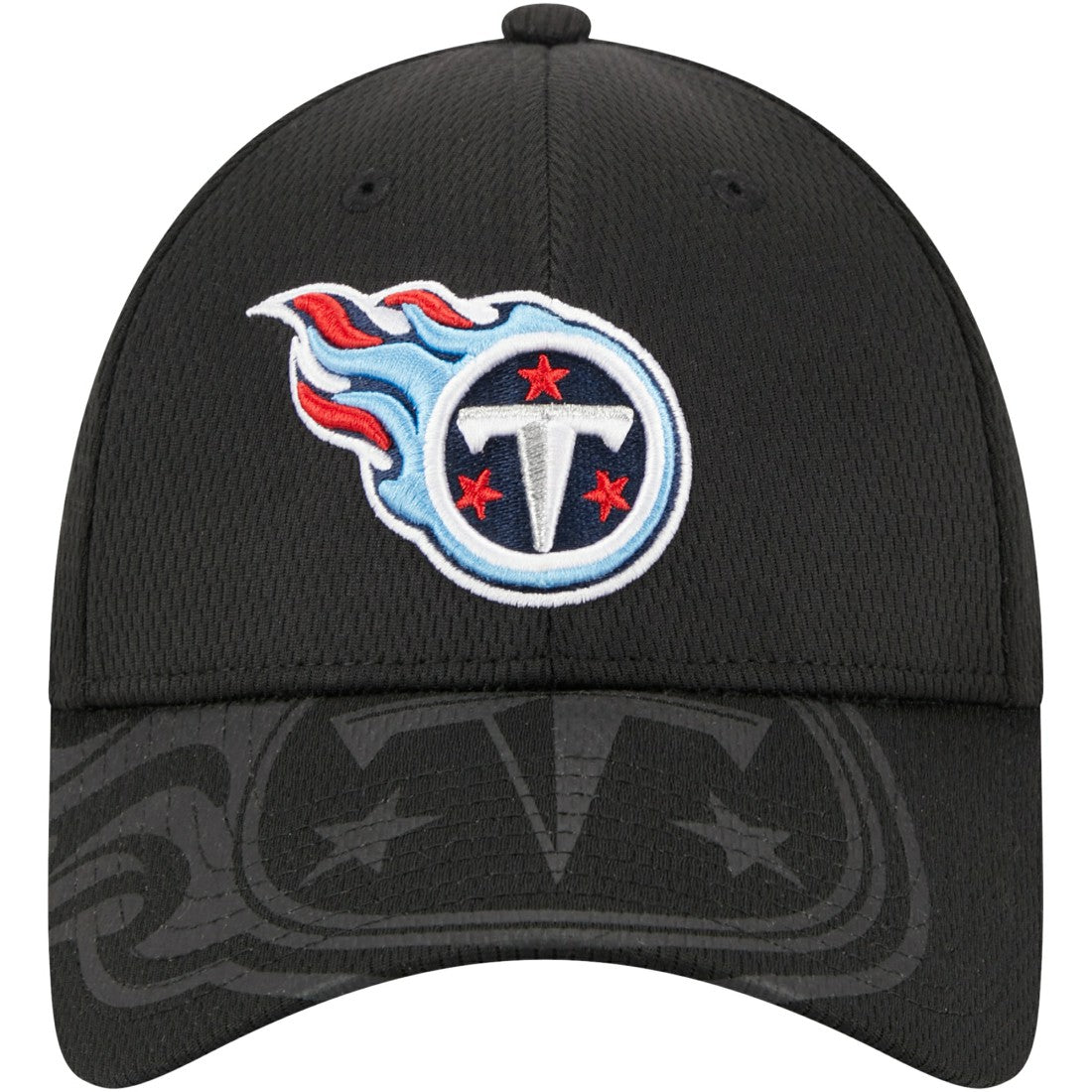 Tennessee Titans New Era Top Visor 9FORTY Adjustable Hat Black