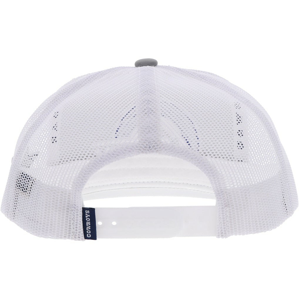Dallas Cowboys HOOey Youth Logo Trucker Snapback Hat Silver/White