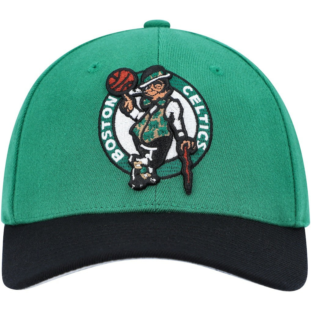 Boston Celtics MVP Team Two-Tone 2.0 Stretch-Snapback Hat Kelly Green/Black