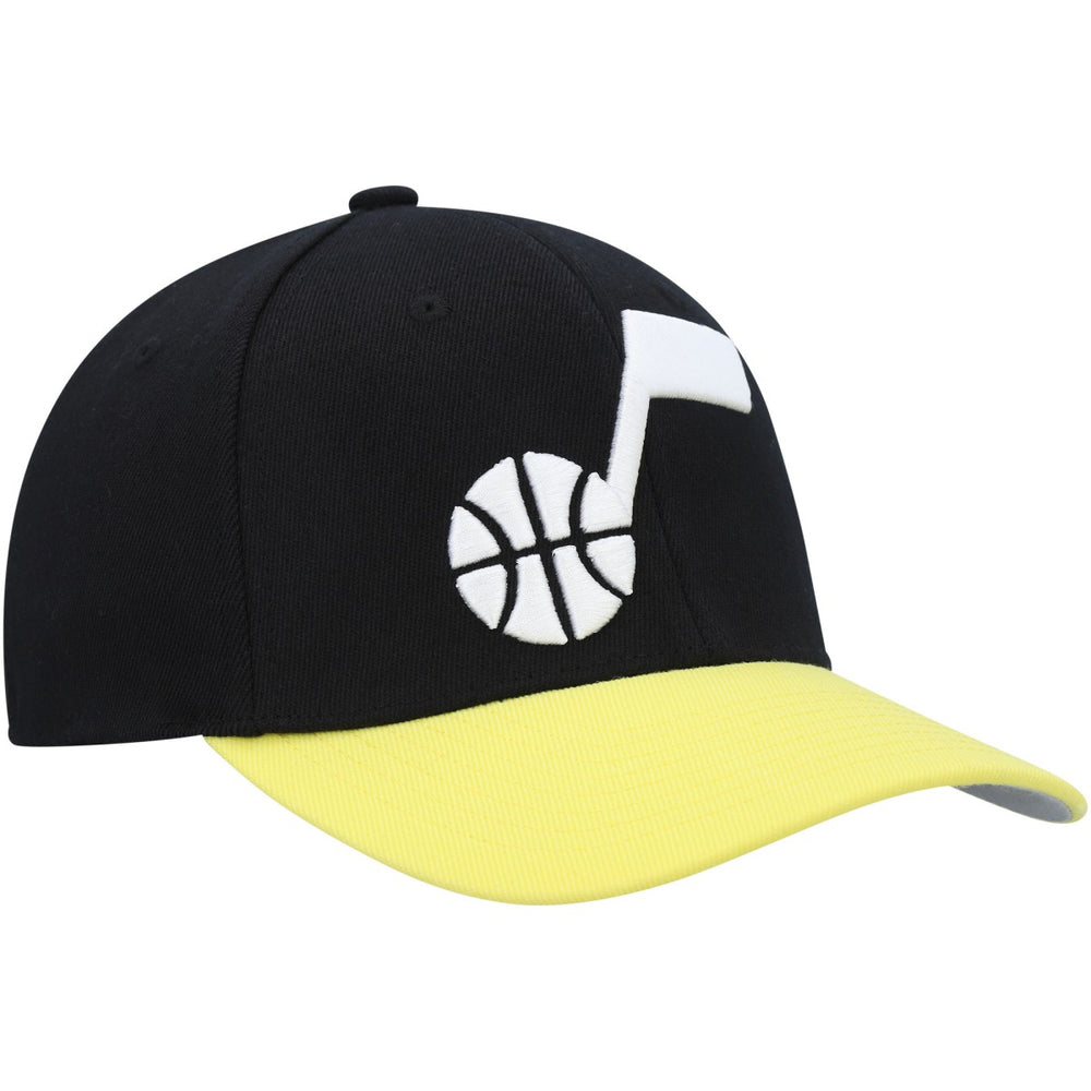 Utah Jazz MVP Team Two-Tone 2.0 Stretch-Snapback Hat Black/Gold