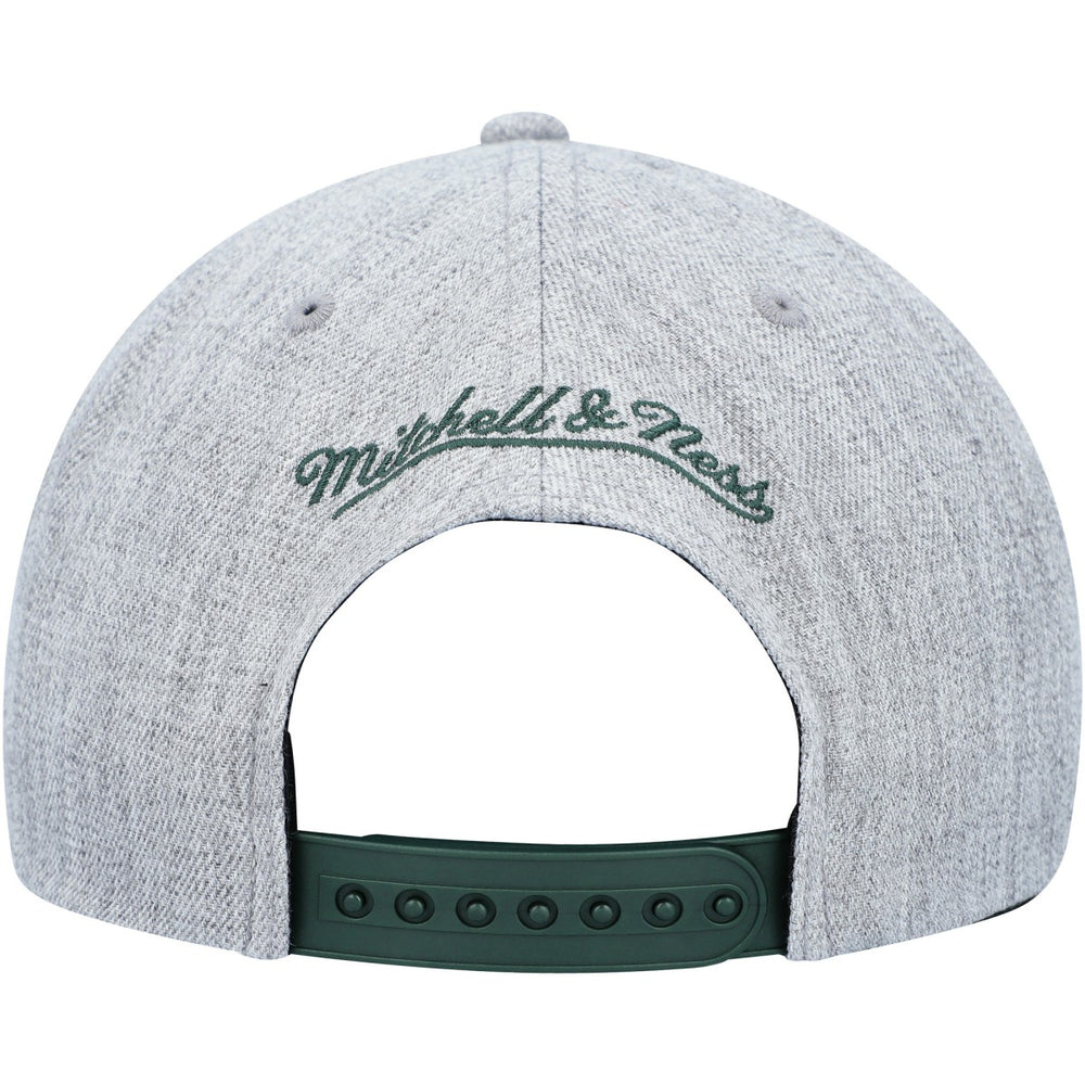 Milwaukee Bucks Hardwood Classics 2.0 Snapback Hat Heather Gray