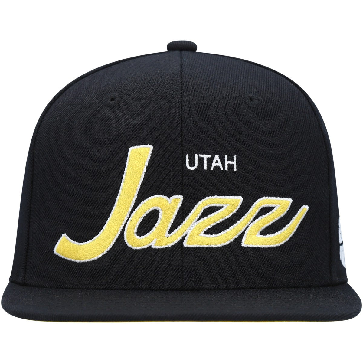 Utah Jazz Hardwood Classics Script 2.0 Snapback Hat Black