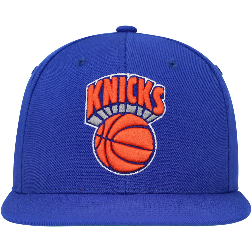 New York Knicks Hardwood Classics MVP Team Ground 2.0 Fitted Hat Blue