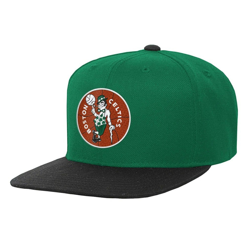 Boston Celtics Youth Two-Tone Snapback Hat Kelly Green/Black