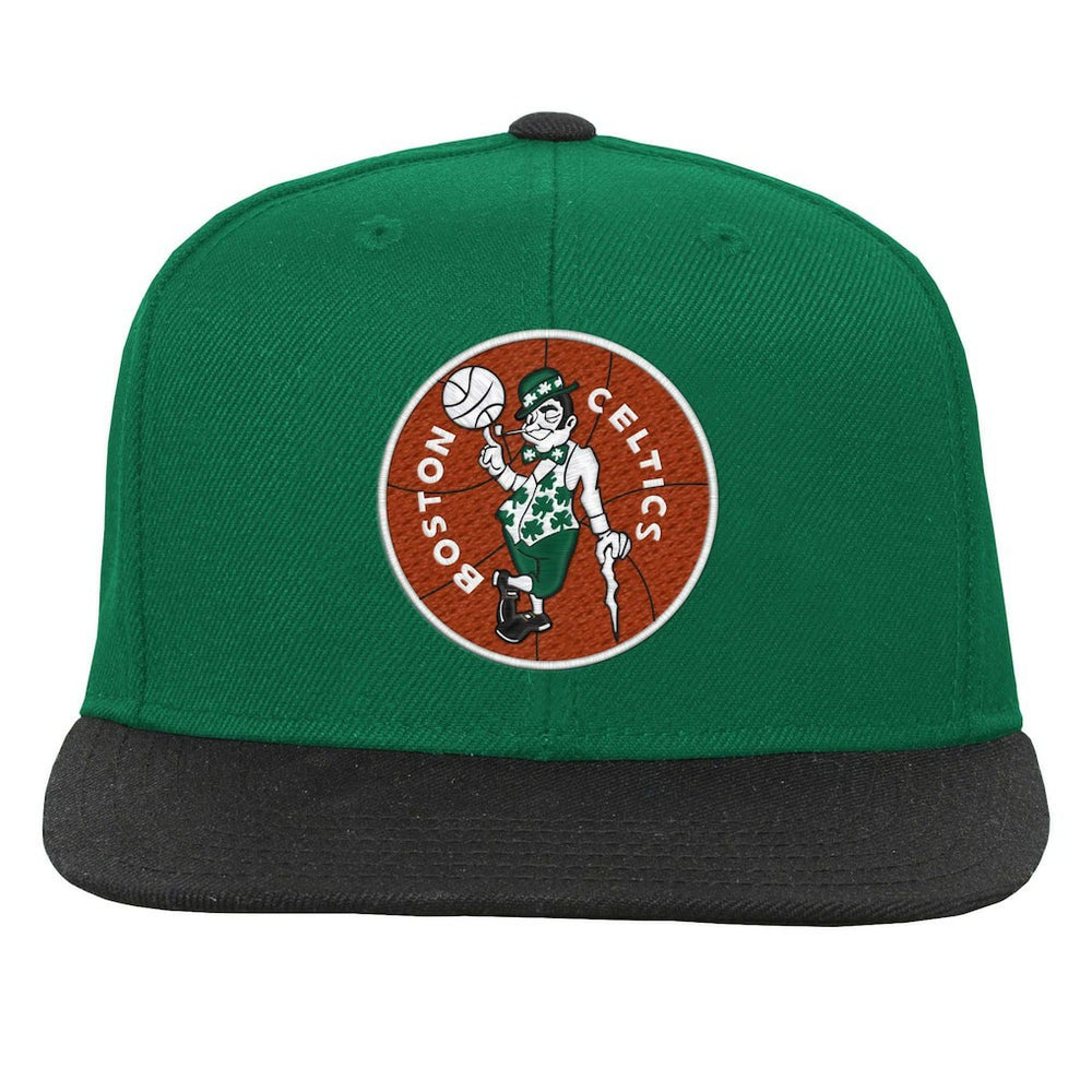 Boston Celtics Youth Two-Tone Snapback Hat Kelly Green/Black
