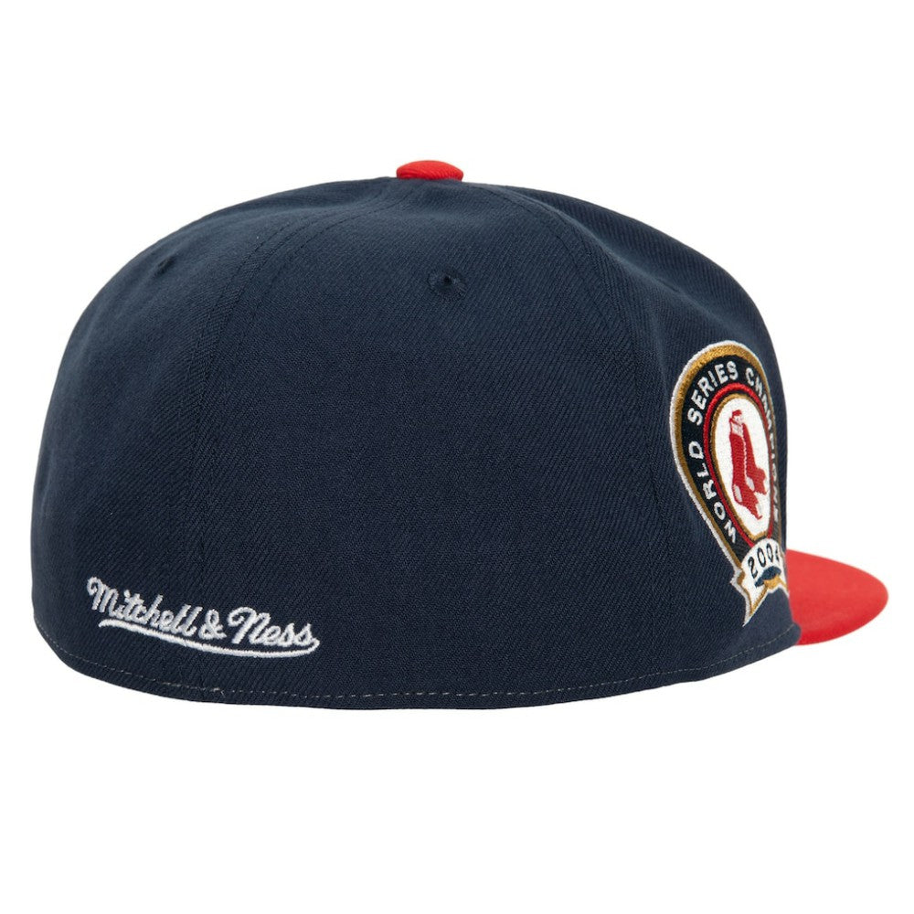 Boston Red Sox Mitchell & Ness Bases Loaded Fitted Hat - Red/ Hats