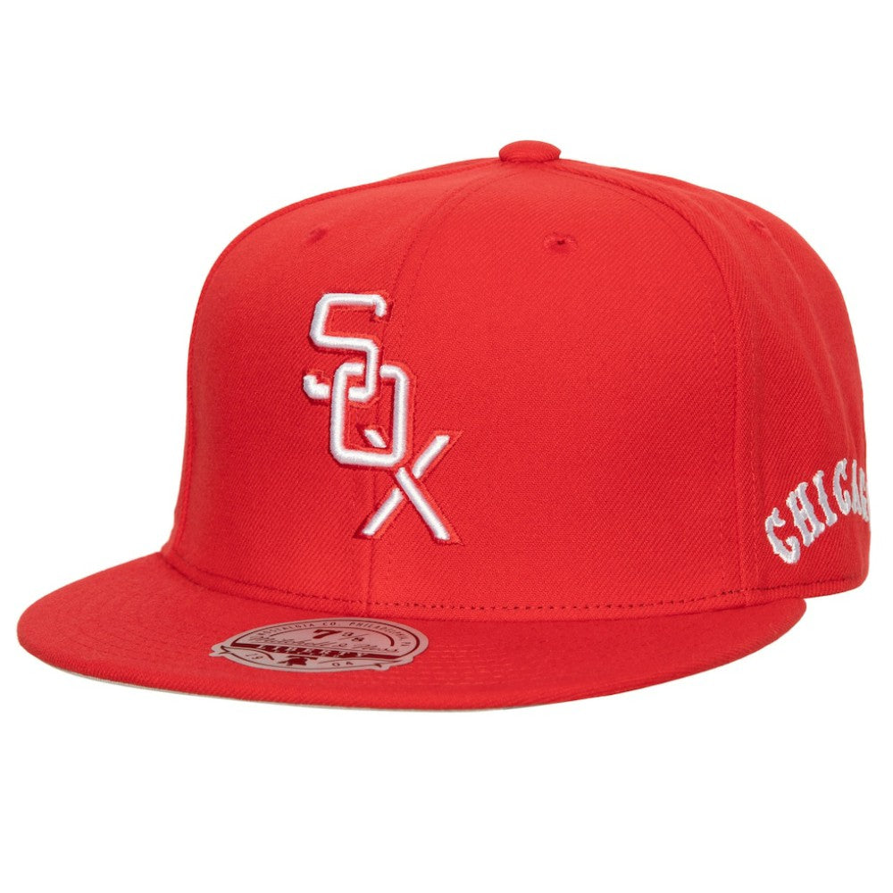 Chicago White Sox Mitchell & Ness Bases Loaded Fitted Hat - Red/ Hats