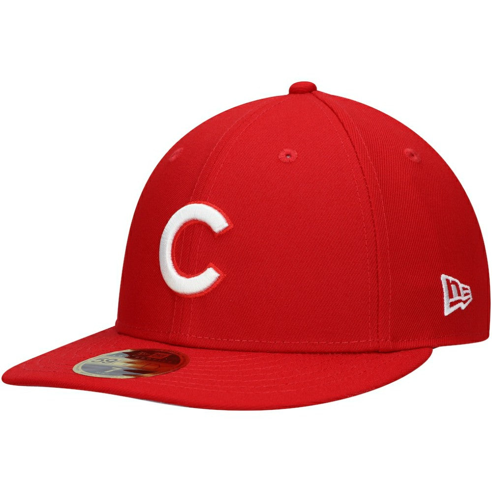 Chicago Cubs New Era Low Profile 59FIFTY Fitted Hat - Scarlet Hats