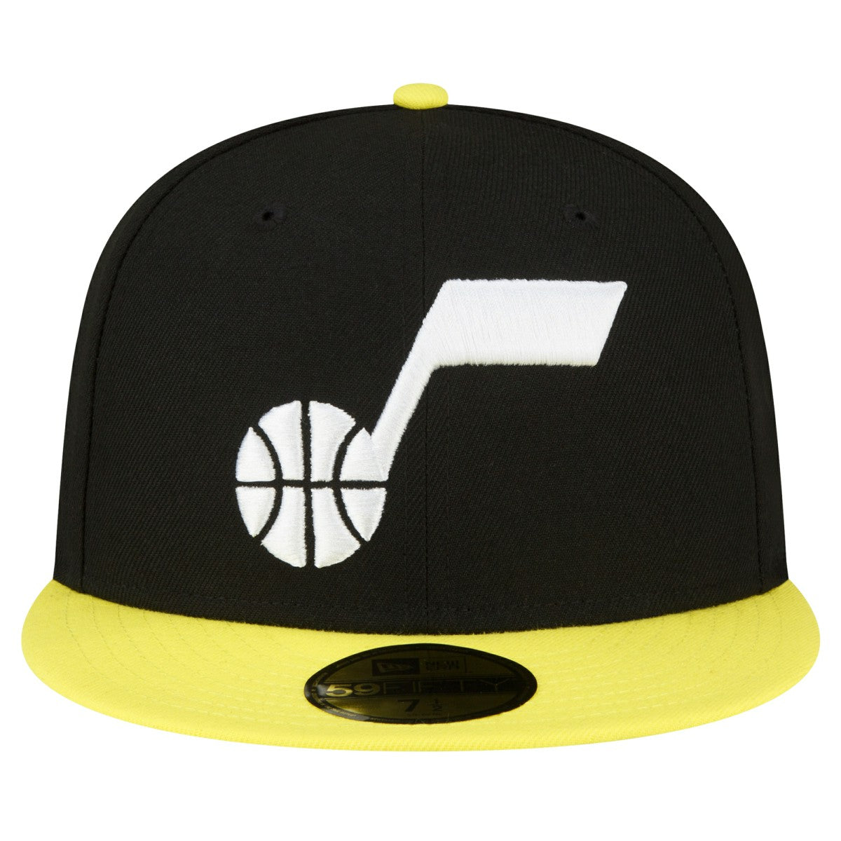 Utah Jazz 2-Tone 59FIFTY Fitted Hat Black/Yellow