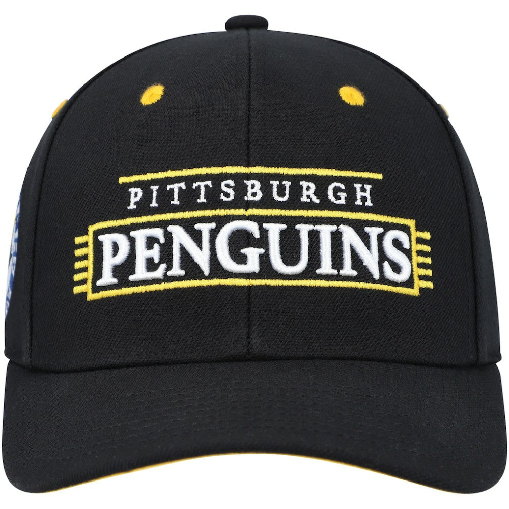 NHL Pittsburgh Penguins Mitchell & Ness LOFI Pro Snapback Hat - Black