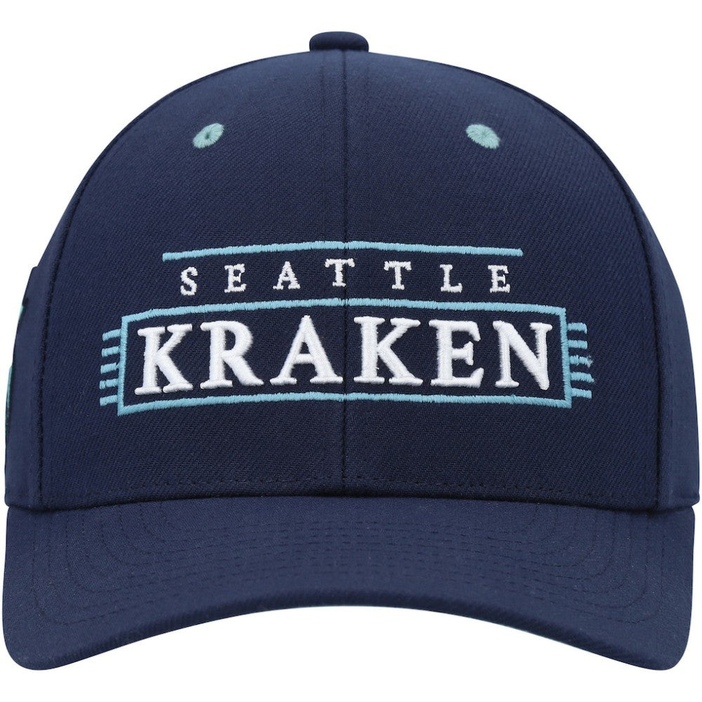 NHL Seattle Kraken Mitchell & Ness LOFI Pro Snapback Hat - Deep Sea Blue