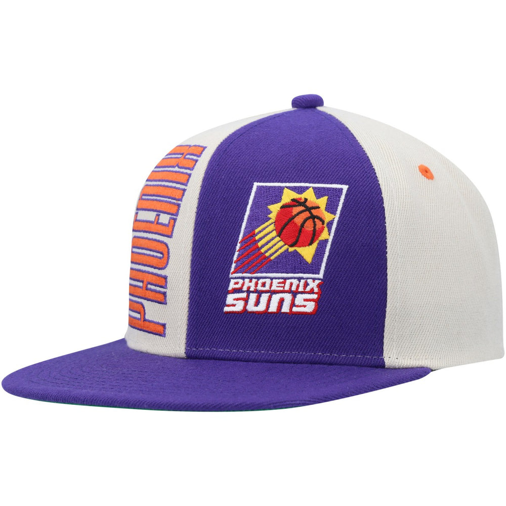 Phoenix Suns Hardwood Classics Pop Snapback Hat Cream/Purple