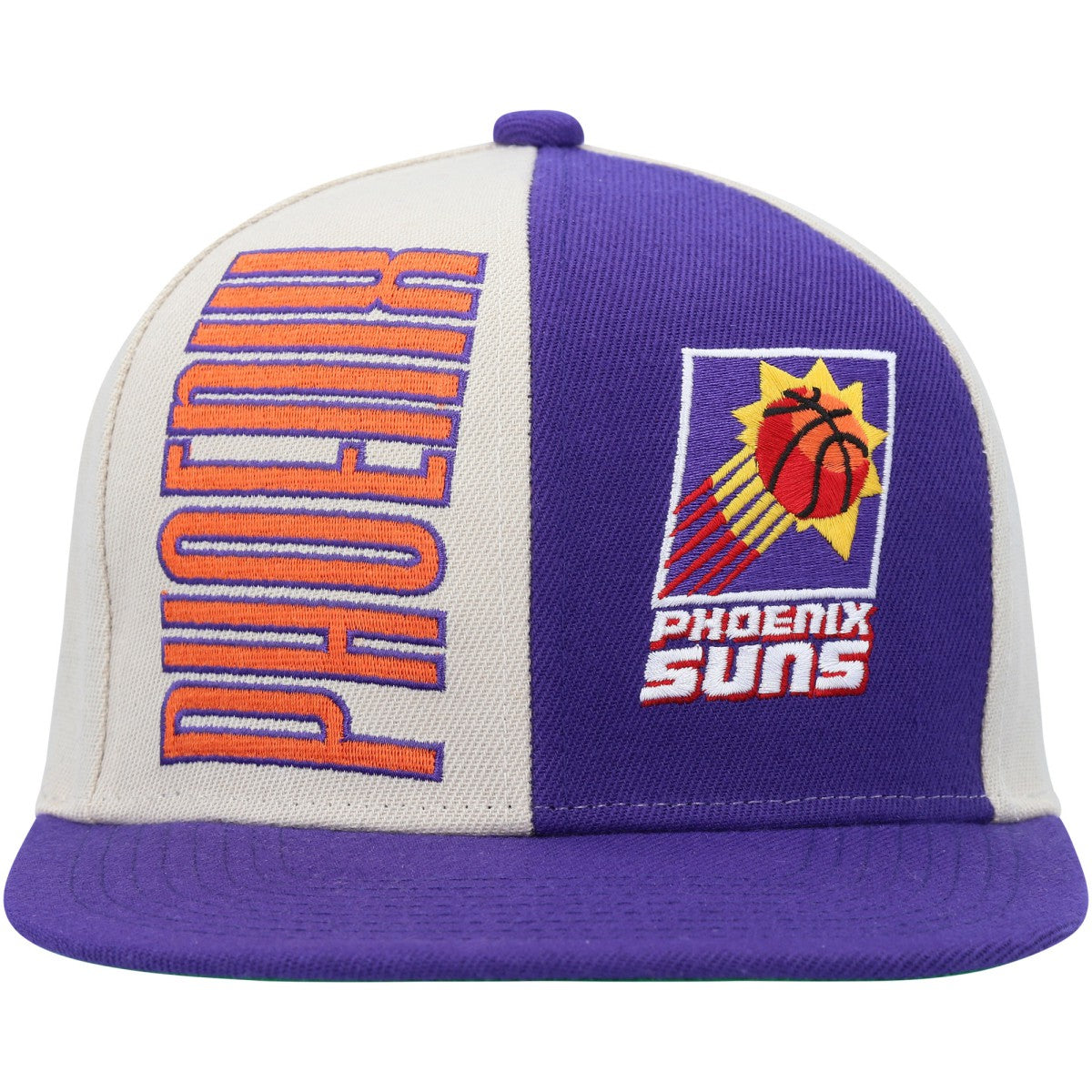 Phoenix Suns Hardwood Classics Pop Snapback Hat Cream/Purple