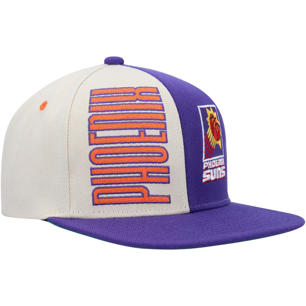 Phoenix Suns Hardwood Classics Pop Snapback Hat Cream/Purple