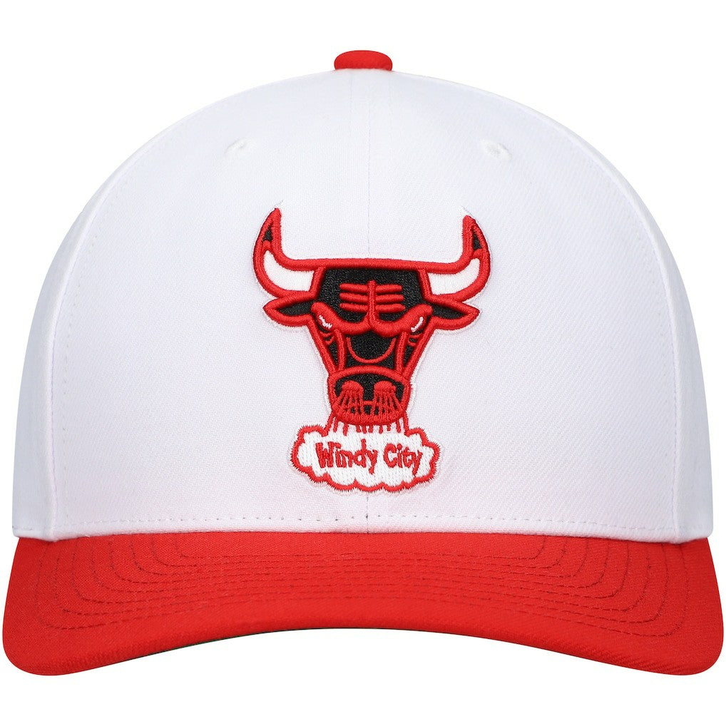 Chicago Bulls Hardwood Classics Core 2-Tone 2.0 Pro Snapback Hat White/Red