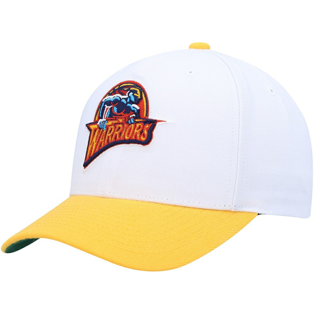 Golden State Warriors Hardwood Classics Core 2-Tone 2.0 Pro Snapback Hat White/Gold