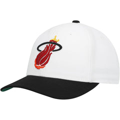 Miami Heat Hardwood Classics Core 2-Tone 2.0 Pro Snapback Hat White/Black