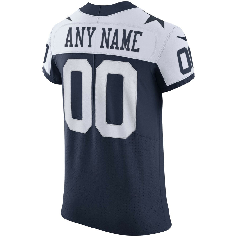 Dallas Cowboys Alternate Vapor Elite Custom Jersey Navy