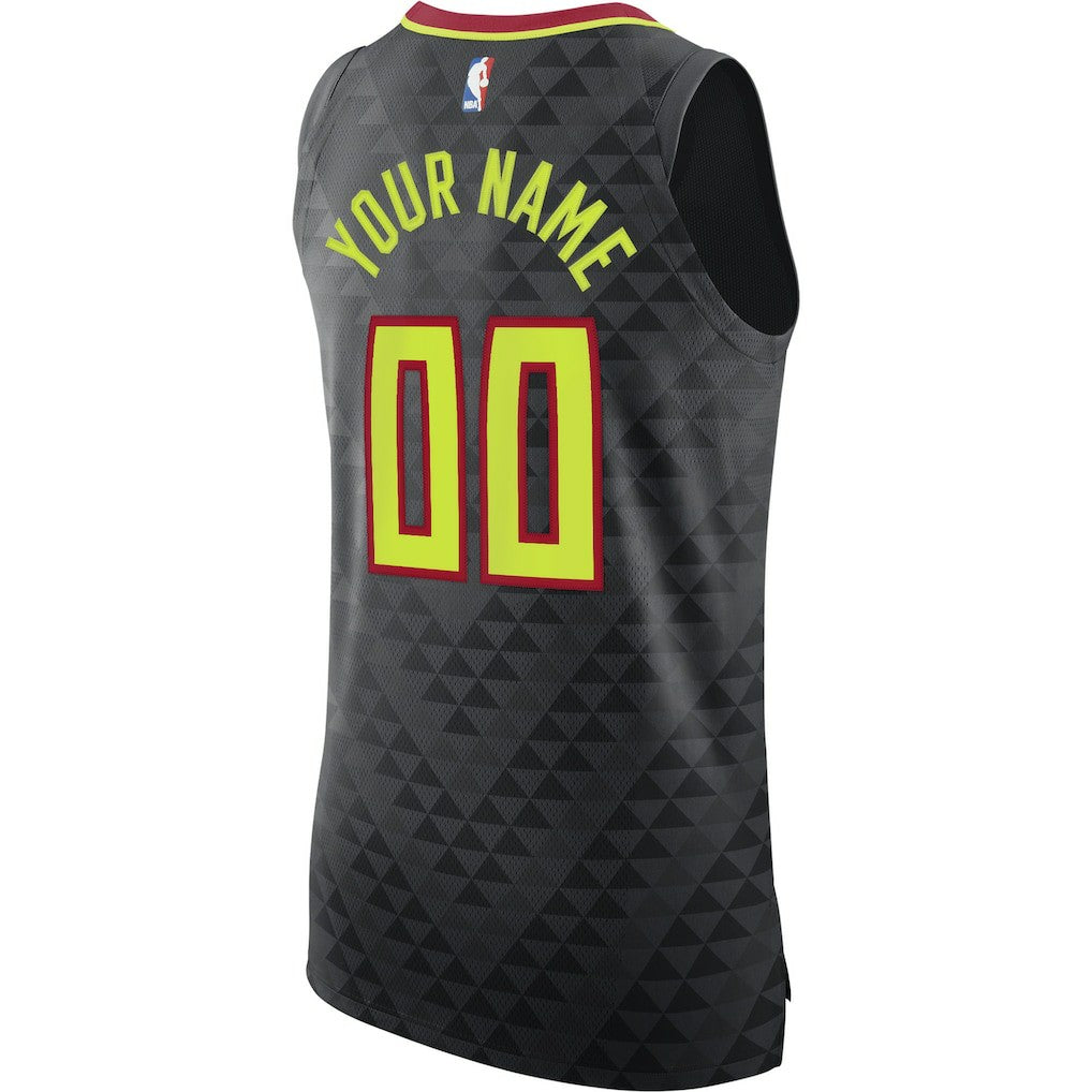 Atlanta Hawks Authentic Custom Jersey Black Icon Edition