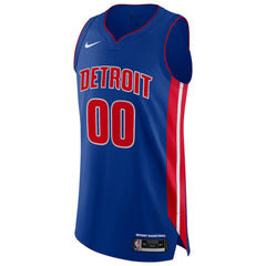 Detroit Pistons Authentic Custom Jersey Blue Icon Edition