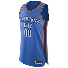 Oklahoma City Thunder Authentic Custom Jersey Blue Icon Edition
