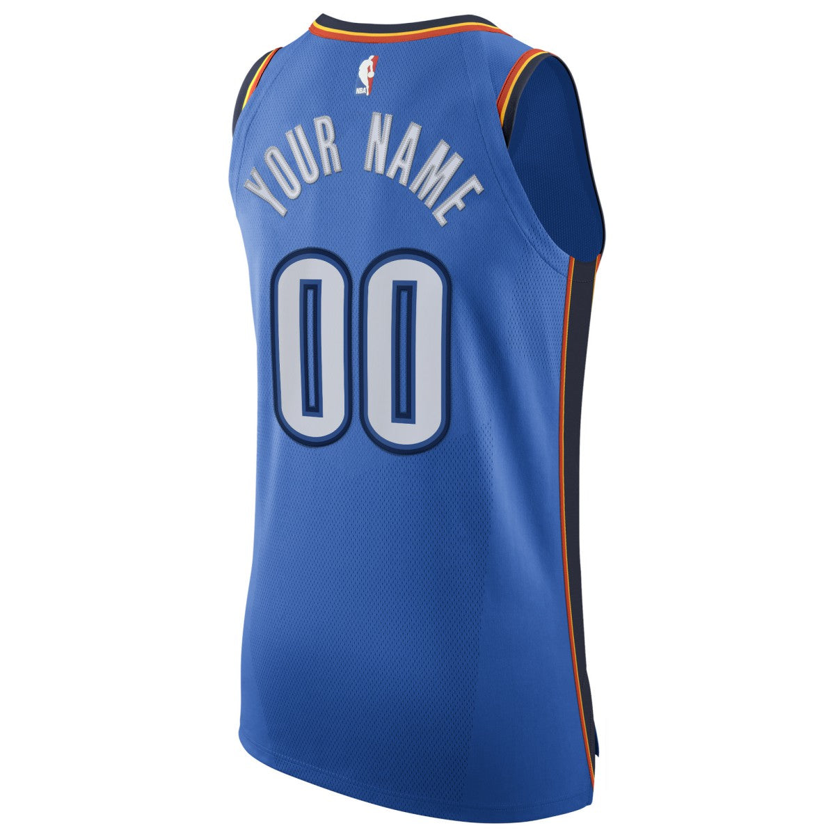 Oklahoma City Thunder Authentic Custom Jersey Blue Icon Edition
