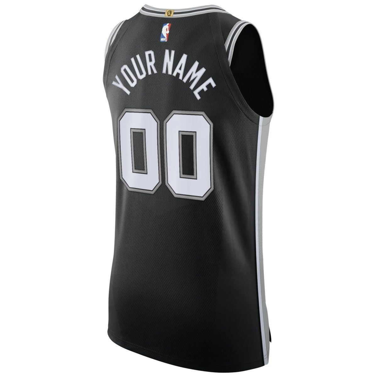 San Antonio Spurs Authentic Custom Jersey Black Icon Edition