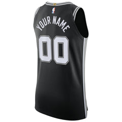 San Antonio Spurs Authentic Custom Jersey Black Icon Edition