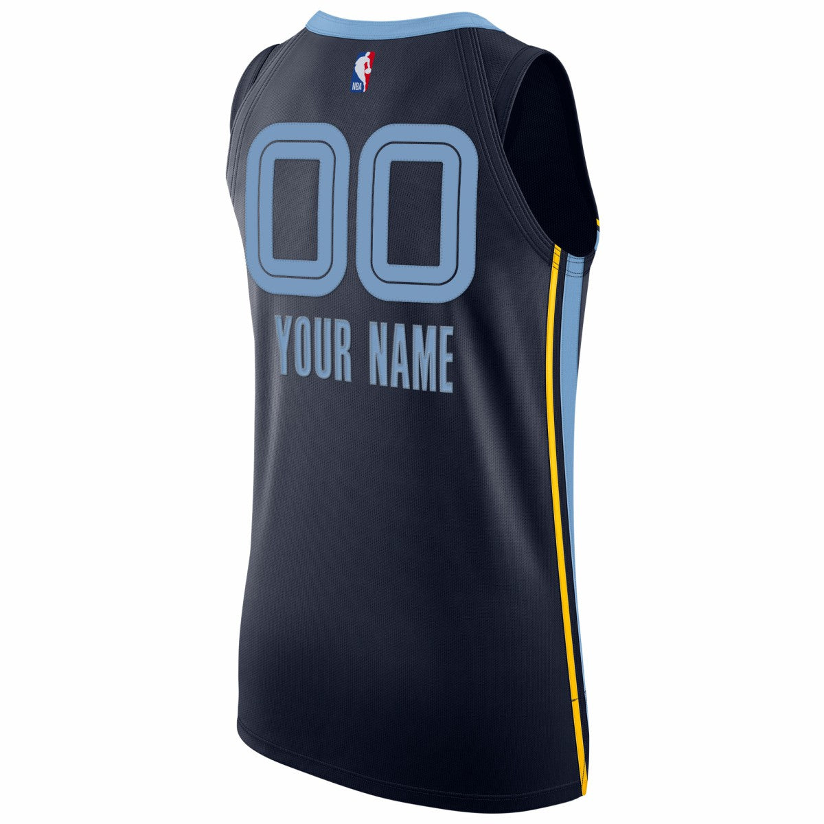 Memphis Grizzlies 2020/21 Authentic Custom Jersey Navy Icon Edition