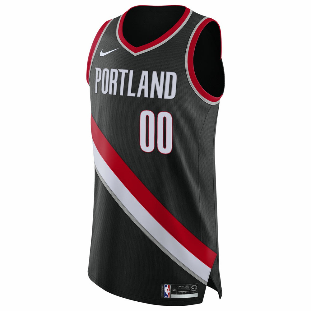 Portland Trail Blazers 2020/21 Authentic Custom Jersey Black Icon Edition