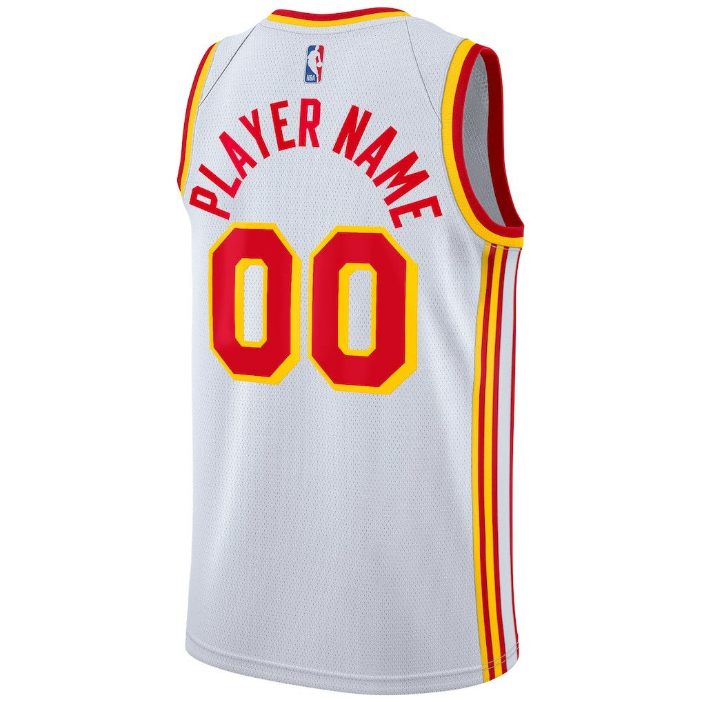 Atlanta Hawks 2020/21 Swingman Custom Jersey Association Edition White