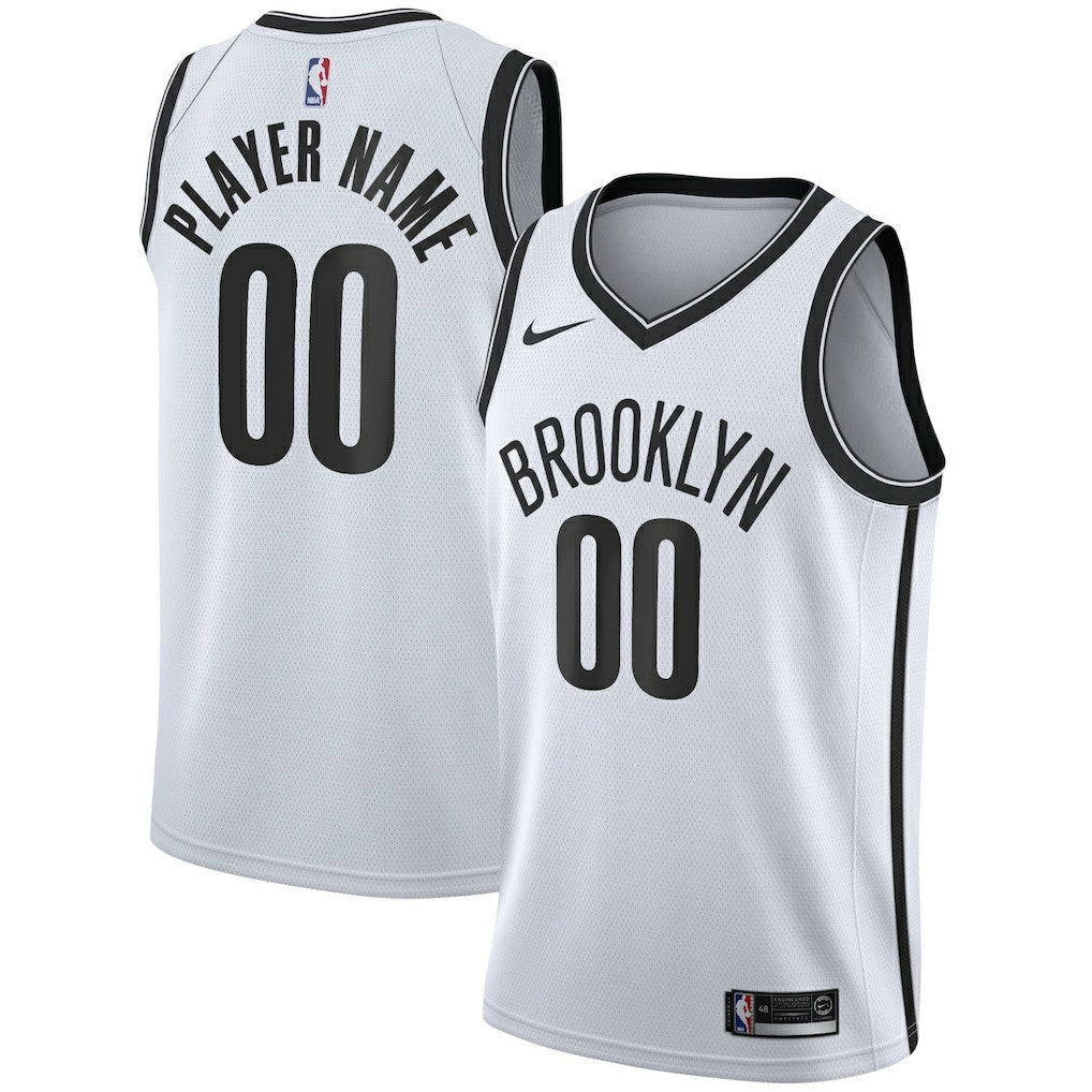 Brooklyn Nets 2020/21 Swingman Custom Jersey Association Edition White