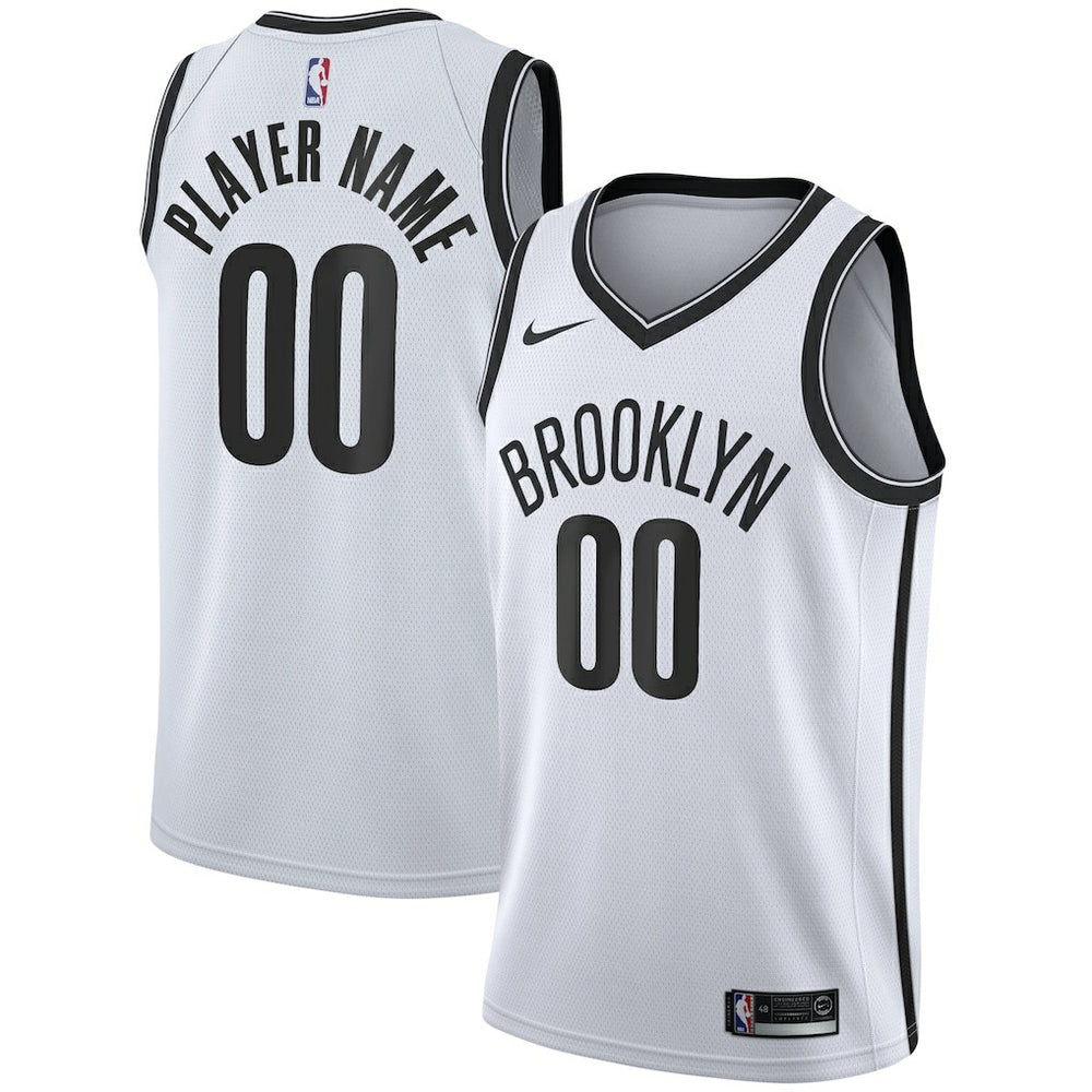 Brooklyn Nets 2020/21 Swingman Custom Jersey Association Edition White