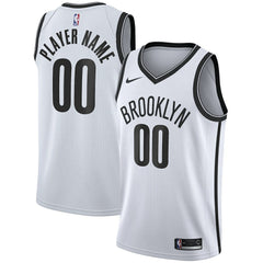 Brooklyn Nets 2020/21 Swingman Custom Jersey Association Edition White
