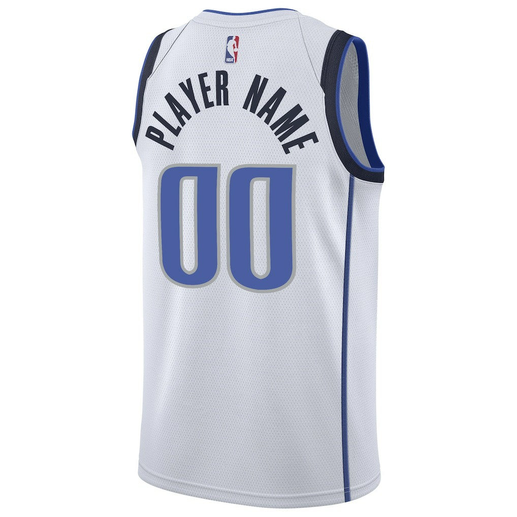 Dallas Mavericks 2020/21 Swingman Custom Jersey Association Editi- White