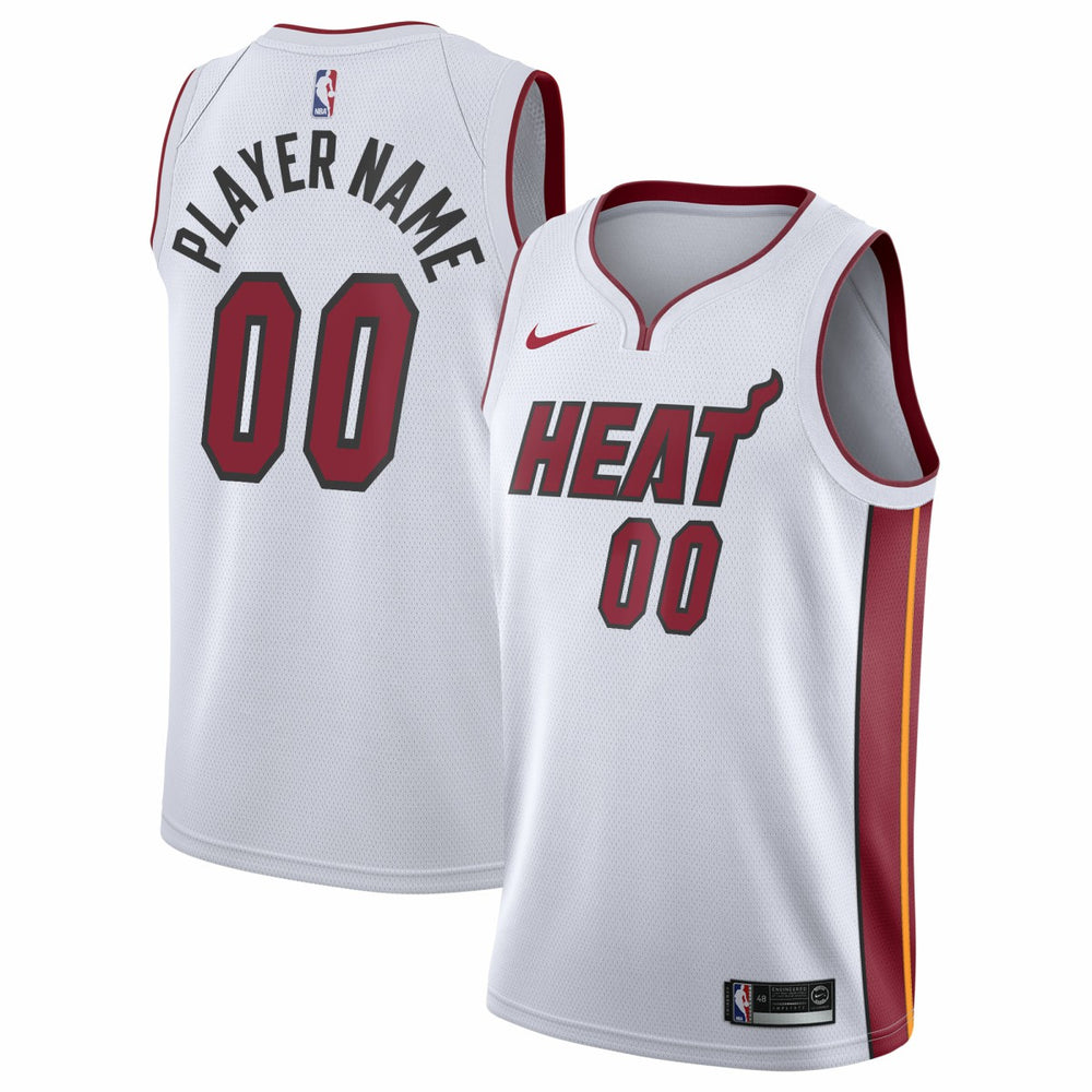 Miami Heat 2020/21 Swingman Custom Jersey Association Edition White