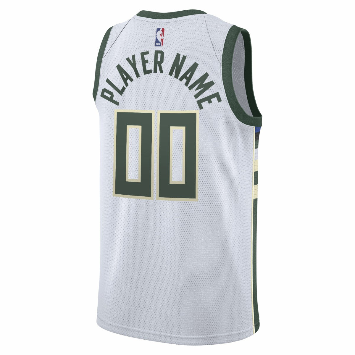 Milwaukee Bucks 2020/21 Swingman Custom Jersey Association Edition White