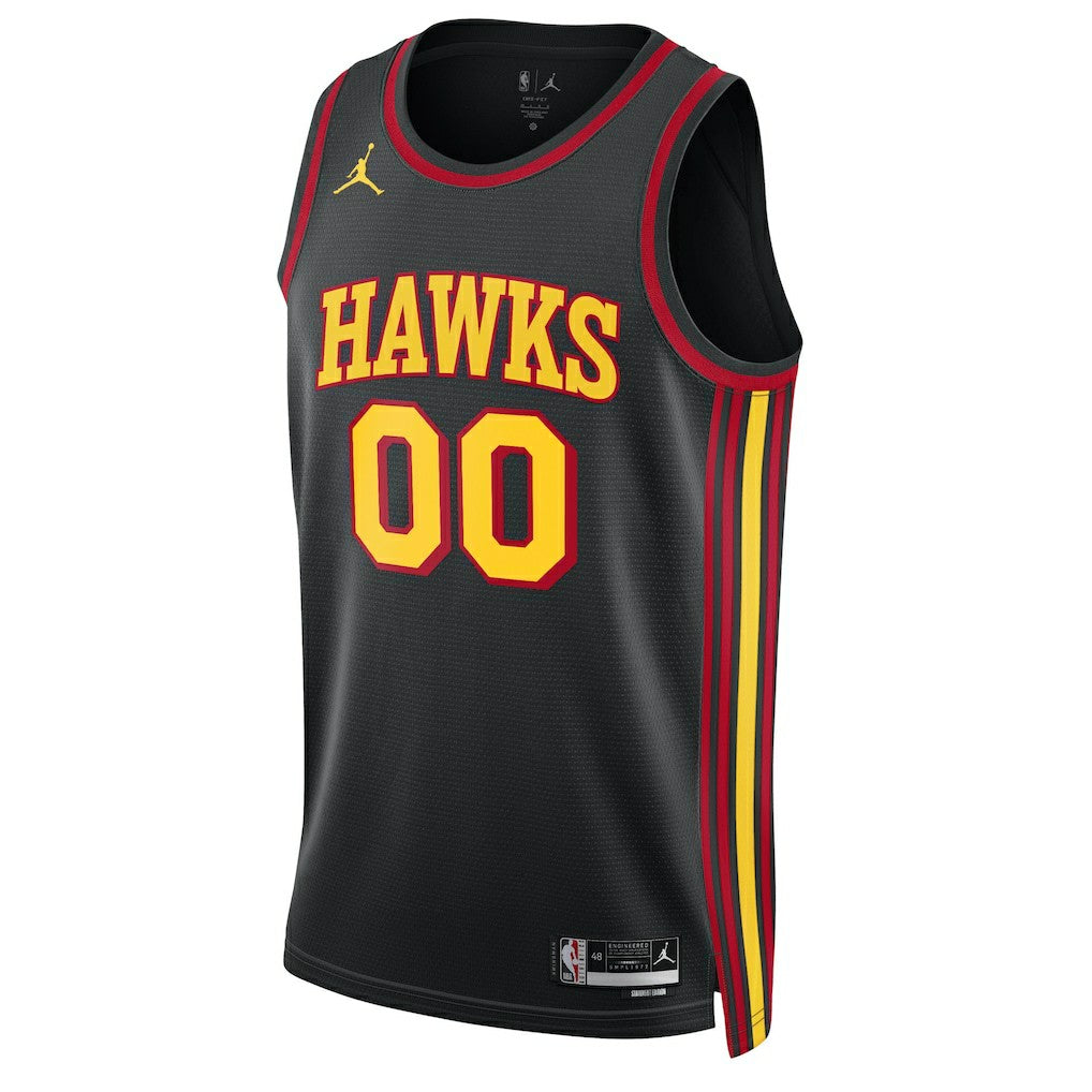Atlanta Hawks Jordan Brand Unisex 2022/23 Swingman Custom Jersey Statement Edition Black