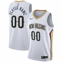 New Orleans Pelicans 2020/21 Swingman Custom Jersey Association Edition White
