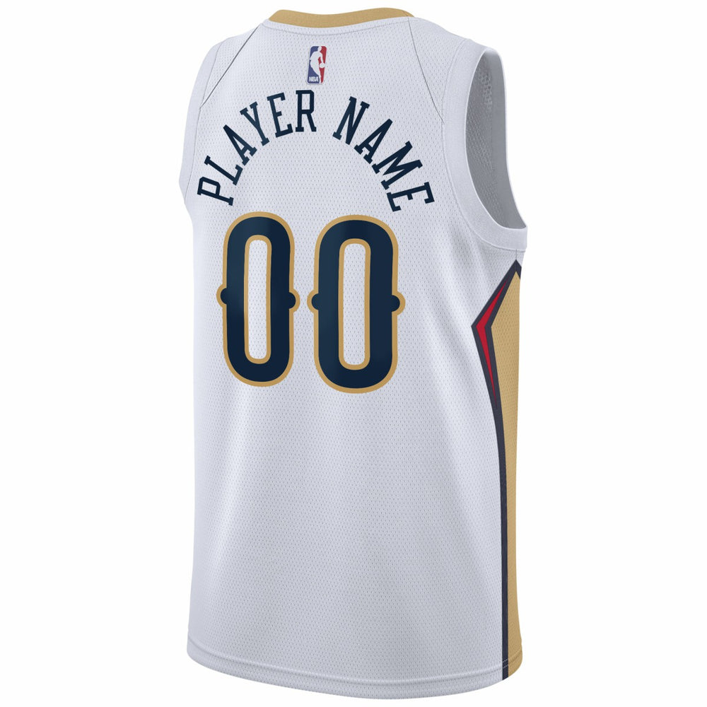 New Orleans Pelicans 2020/21 Swingman Custom Jersey Association Edition White