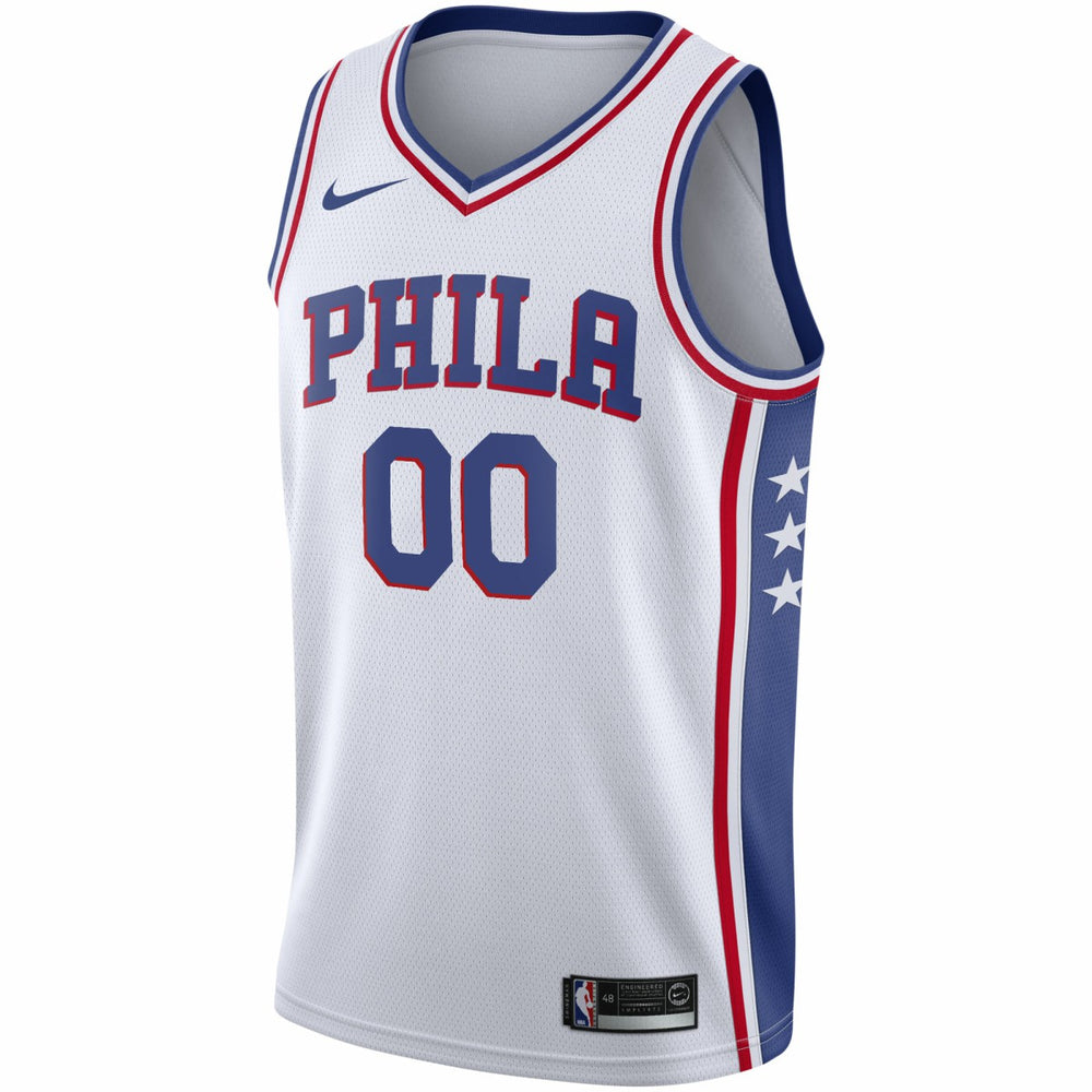 Philadelphia 76ers 2020/21 Swingman Custom Jersey Association Edition White