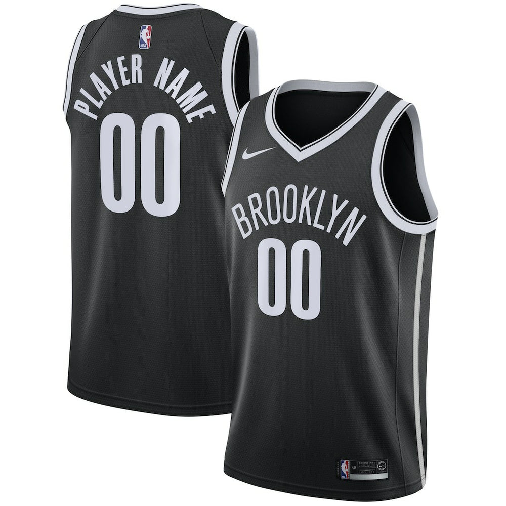 Brooklyn Nets 2020/21 Swingman Custom Jersey Icon Edition Black