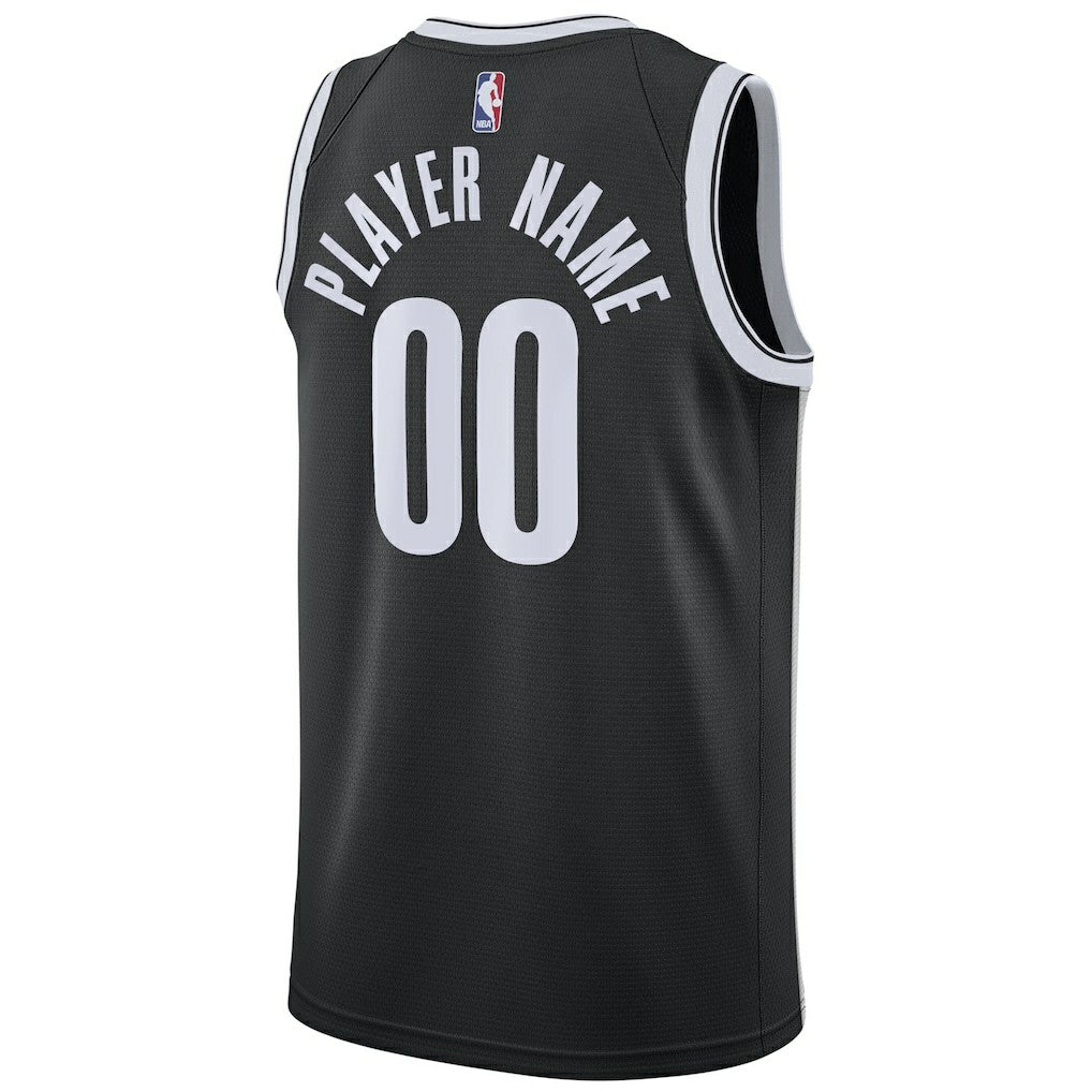 Brooklyn Nets 2020/21 Swingman Custom Jersey Icon Edition Black