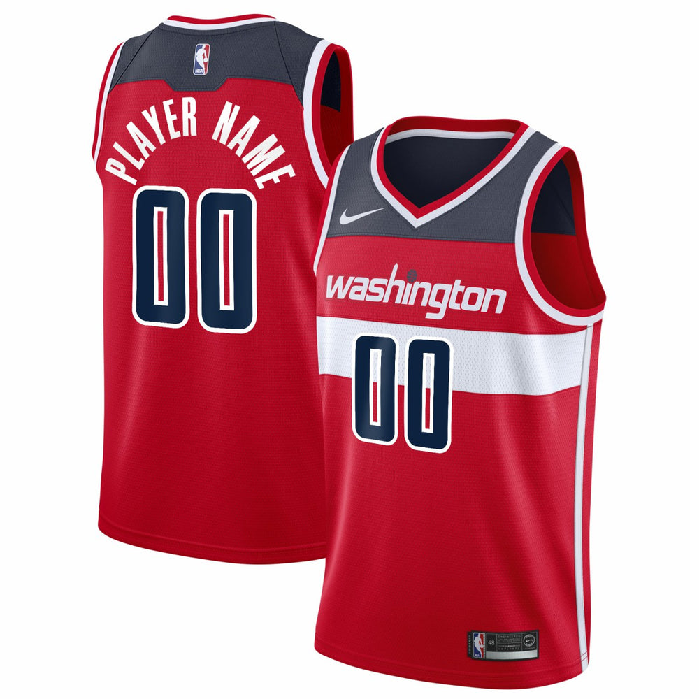Washington Wizards 2020/21 Swingman Custom Jersey Icon Edition Red