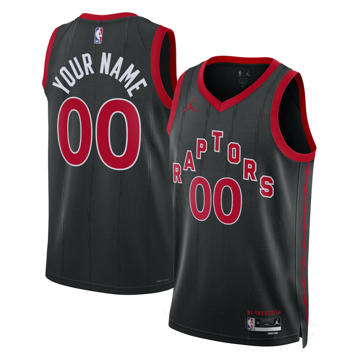 Toronto Raptors Jordan Brand Unisex 2022/23 Swingman Custom Jersey Statement Edition Black