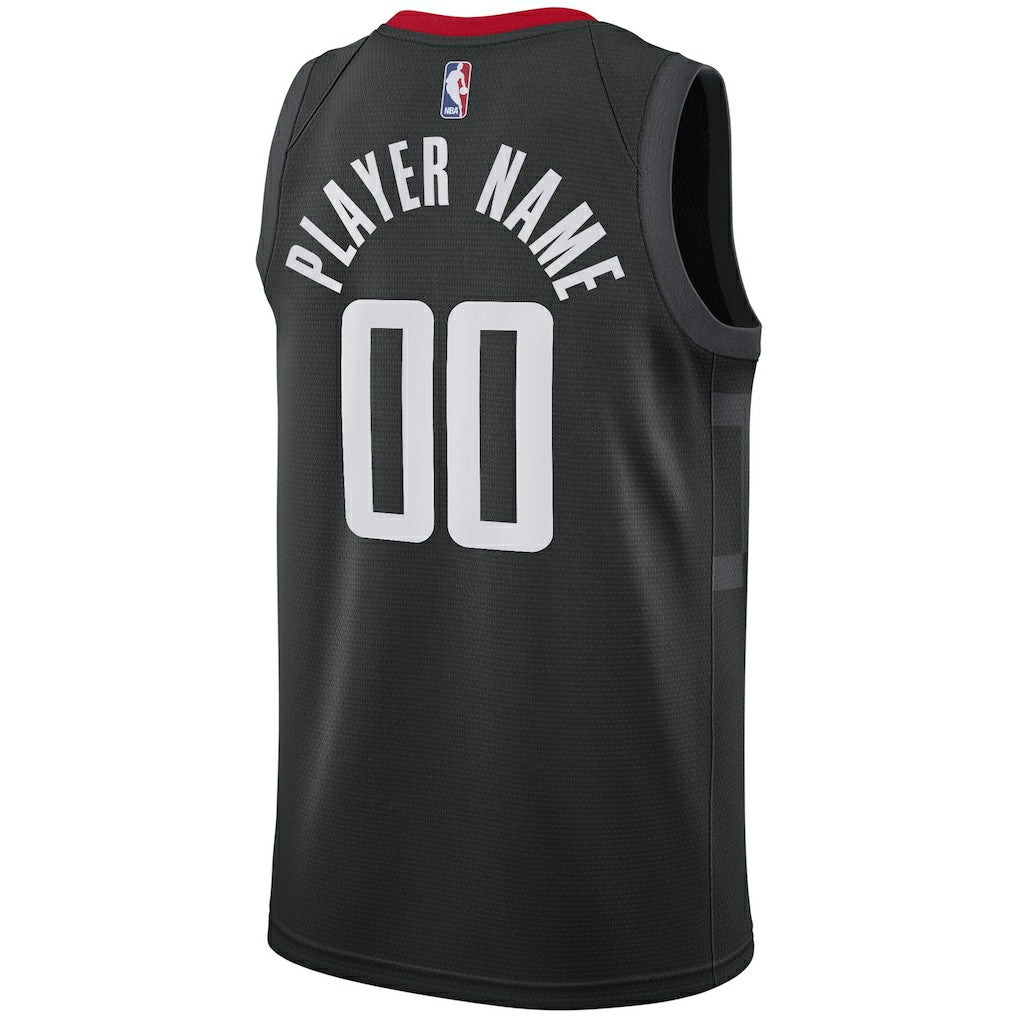 Houston Rockets Swingman Custom Jersey Black Statement Edition