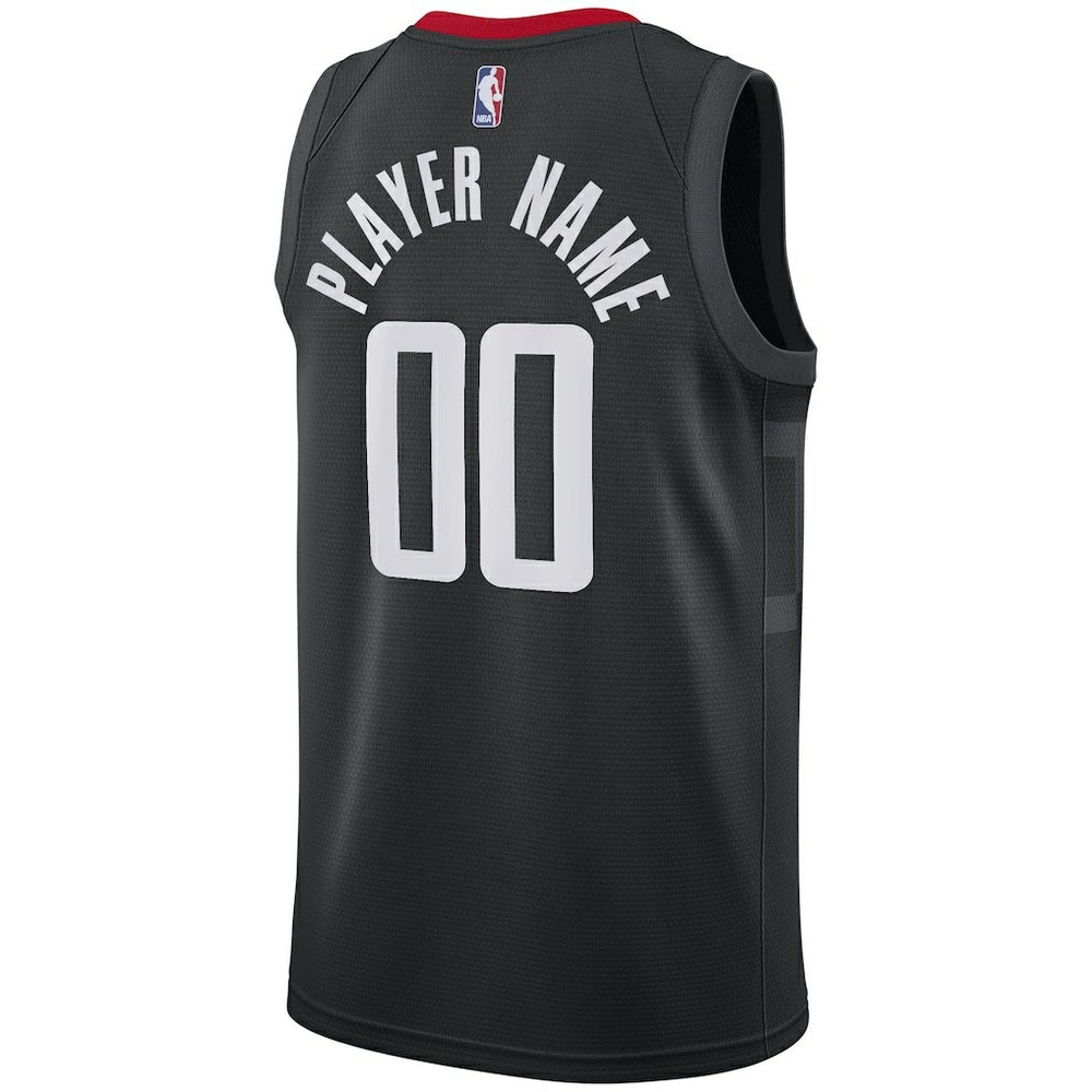 Houston Rockets Swingman Custom Jersey Black Statement Edition